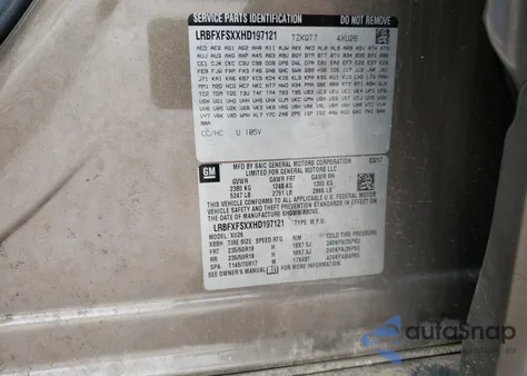 2017 Buick Envision Premium Ii from USA, damaged, VIN LRBFXFSXXHD197121